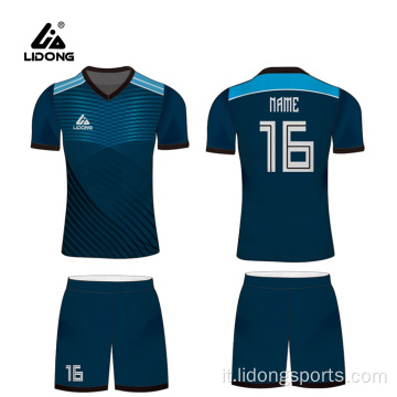 Fornitura di design uniforme da donna a calcio personalizzato sublimato